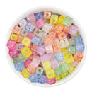 Crackle Square 8mm Bead Mix (Package of Approx. 125 Beads)