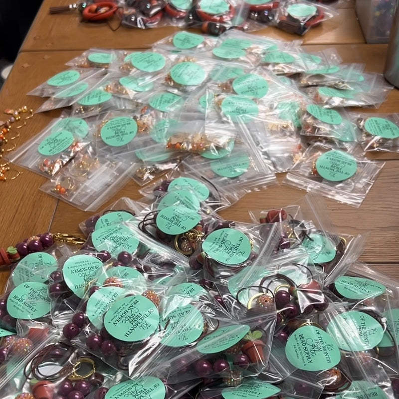 Behind the Scenes: Packaging October Kit of the Month Packets!