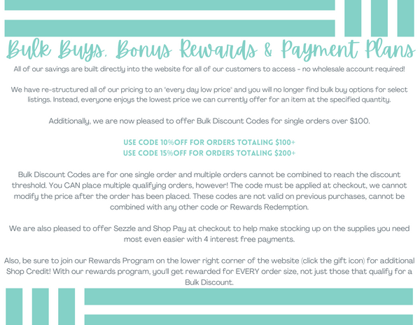 New Everyday Low Prices, Bulk Discount Codes & More!