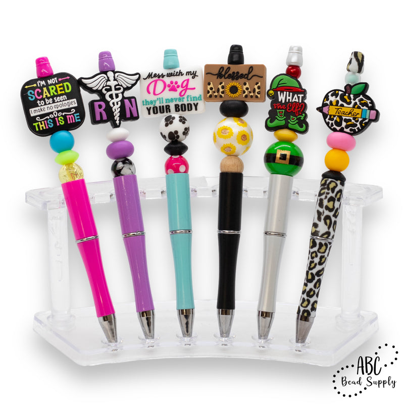 New focal and silicone beads have arrived for our beaded pens and