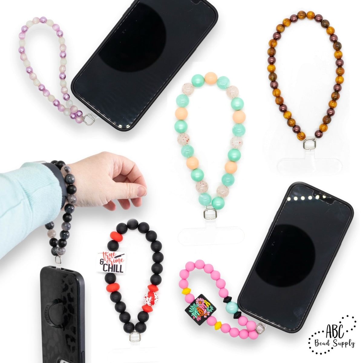 Phone Case Phone Keychain Beads Make Beaded Phone Straps/Wristlets!