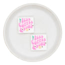 Iced Coffee & Dogs Silicone Focal Bead 28mm (Package of 2)
