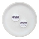 i spend my time with hoes and dirt bags Printed Silicone Focal Bead 24mm (Package of 2) - ABC Exclusive