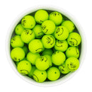 You're a Mean One Printed Silicone Beads 15mm (Package of 10)