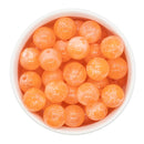 Tangerine Batik Flower Beads 16mm (Package of 10)