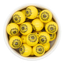 Sunflower Printed Beads 20mm (Package of 10)