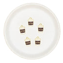 Coffee Enamel Charm 11x14mm