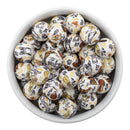Dog Collage Printed Silicone Beads 15mm (Package of 10)