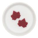 Burgundy Maple Leaf Silicone Focal Bead 28x30mm (Package of 2)