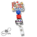 USPS Mail Truck Focal Bead 21x31mm (Package of 2)