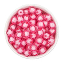 Ballet Pink Translucent Pumpkin White Core Beads 12mm (Package of 20)