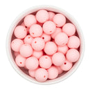 Barely Pink Silicone Beads 15mm (Package of 10)