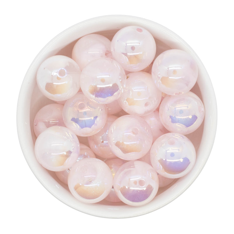 Powder Pink UV Shimmer Cloud Beads 20mm (Package of 10)