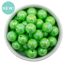 Lime Green Iridescent Solid Beads 16mm (Package of 10)