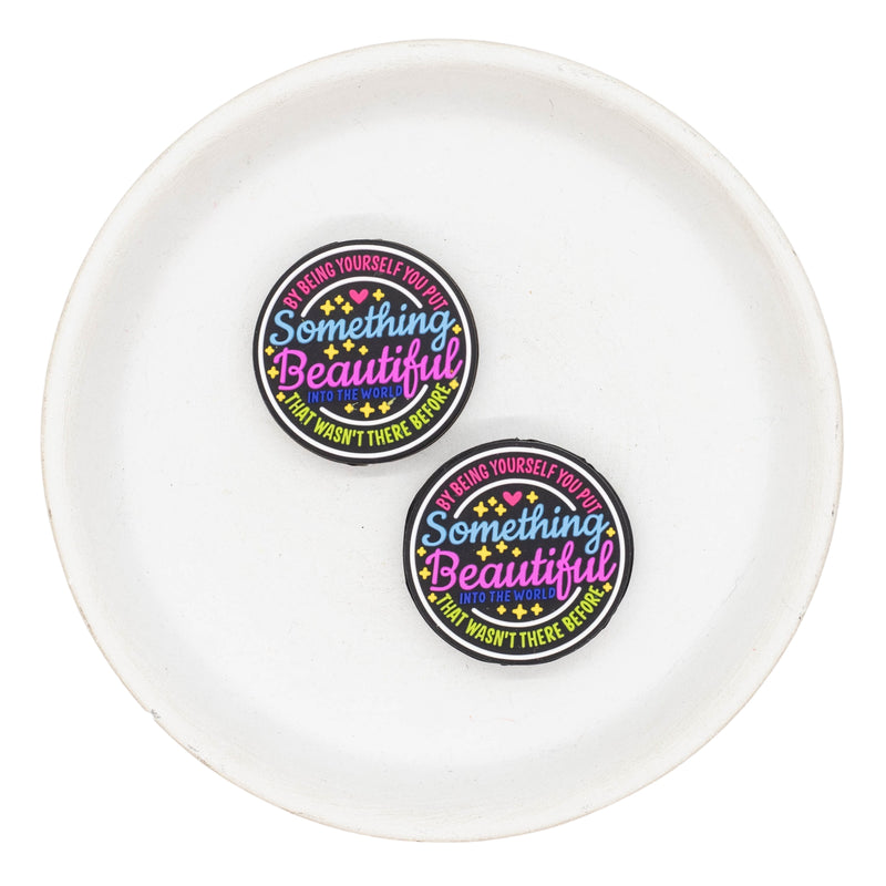 ... Something Beautiful... Silicone Focal Bead 29mm (Package of 2)