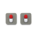 3-D Pill Blister Silicone Focal Bead 25x25x12mm (Package of 2)