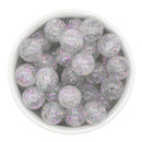 Silver Translucent Holographic Spangle Beads 16mm (Package of 10)