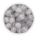 Silver Translucent Holographic Spangle Beads 16mm (Package of 10)