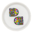 I Became a Nurse Because Your Life is Worth My Time Silicone Focal Bead 29x34mm (Package of 2)