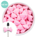 Light Pink Bow Bead 32x18mm (Package of 5)