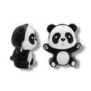 3-D Panda Silicone Focal Bead 28x25x17mm (Package of 2)