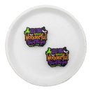 It's the Most Wonderful Time of the Year Glitter Silicone Focal Bead 31x25mm (Package of 2)