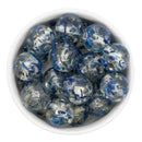 Translucent Blue Color Swirl Beads 20mm (Package of 10)