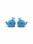 3-D Whale Silicone Focal Bead 25x22x16mm (Package of 2)