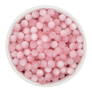 Light Pink Matte Pearly Luster Beads 8mm (Package of Approx. 50 Beads)