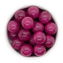 Hot Pink Glitter Beads 20mm (Package of 10)