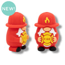 3-D Firefighter Gnome Silicone Focal Bead 31x20x17mm (Package of 2)