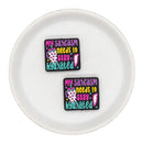 My Sarcasm Needs to Stay Hydrated Silicone Focal Bead 27x29mm (Package of 2)
