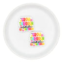 Bold Grow Through What You Go Through Silicone Focal Bead 27x28mm (Package of 2)