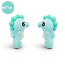 3-D Seahorse Silicone Focal Bead 30x19x13mm (Package of 2)