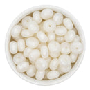 Pearlized White Silicone Abacus Beads 8x14mm (Package of 10)