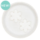 Jumbo Pearlized White Snowflake Silicone Focal Bead 34mm (Package of 2)