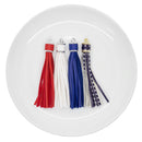 Patriotic Jumbo Tassels 107mm (Package of 1 - Choose Color)