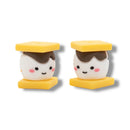 3-D S'more Silicone Focal Bead 17x17x21mm (Package of 2)