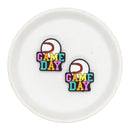 Baseball Game Day Silicone Focal Bead 30x27mm (Package of 2)