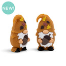 3-D Fall Gnome Silicone Focal Bead 33x18x16mm (Package of 2)