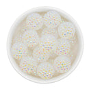 Clear Iridescent Rhinestone Beads 20mm (Package of 10)