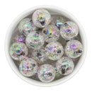 Black Color Core Iridescent Crackle 20mm (Package of 10)