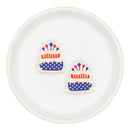 Patriotic Cake Focal Bead 27mm (Package of 2)