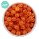 Orange Crackle Beads 12mm (Package of 20)