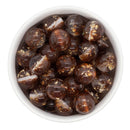 Brown Glitter & Clear Duo w/Gold Fleck Beads 16mm (Package of 10)