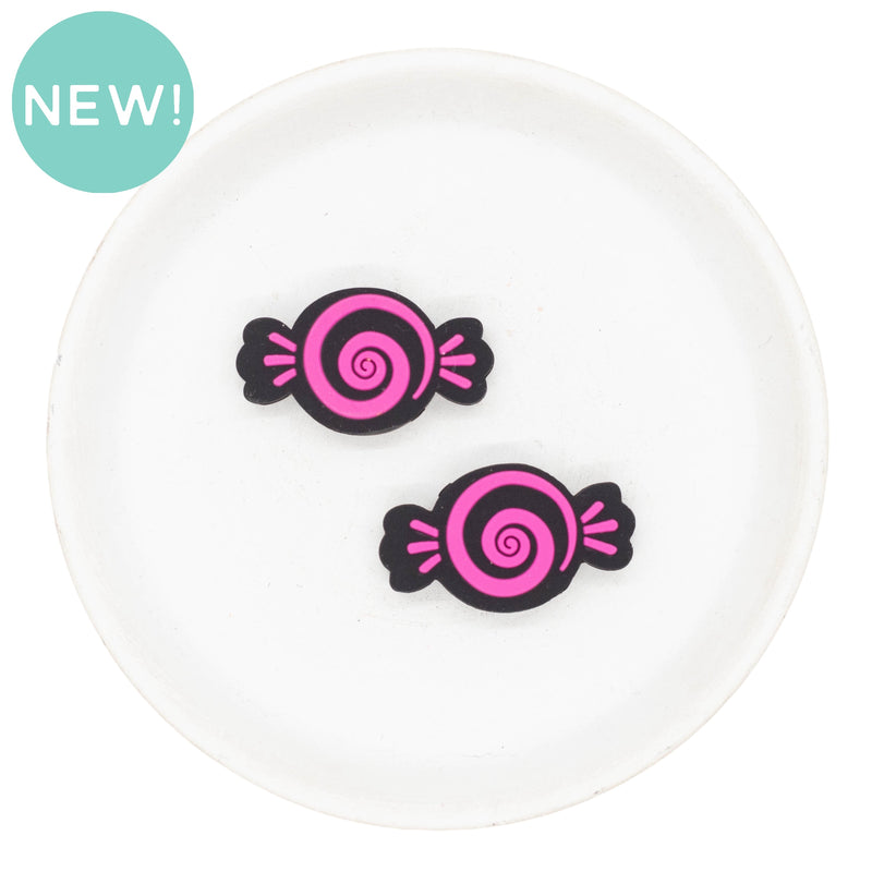 Swirl Candy Silicone Focal Bead 20x34mm (Package of 2)