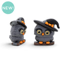 3-D Owl w/Witch Hat Silicone Focal Bead 28x17x29mm (Package of 2)