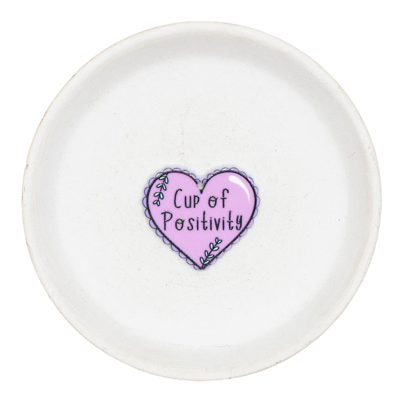 Cup of Positivity Acrylic Accent w/Hole 31x35mm (Package of 1)