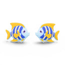 3-D Tropical Fish Silicone Focal Bead 33x27x16mm (Package of 2)