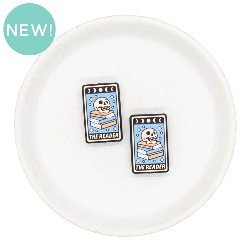 Tarot Card Silicone Focal Bead 28x18mm (Package of 2)